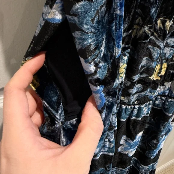 NWT Anthropologie Size Small The Somerset Velvet Maxi Dress - Picture 16 of 16